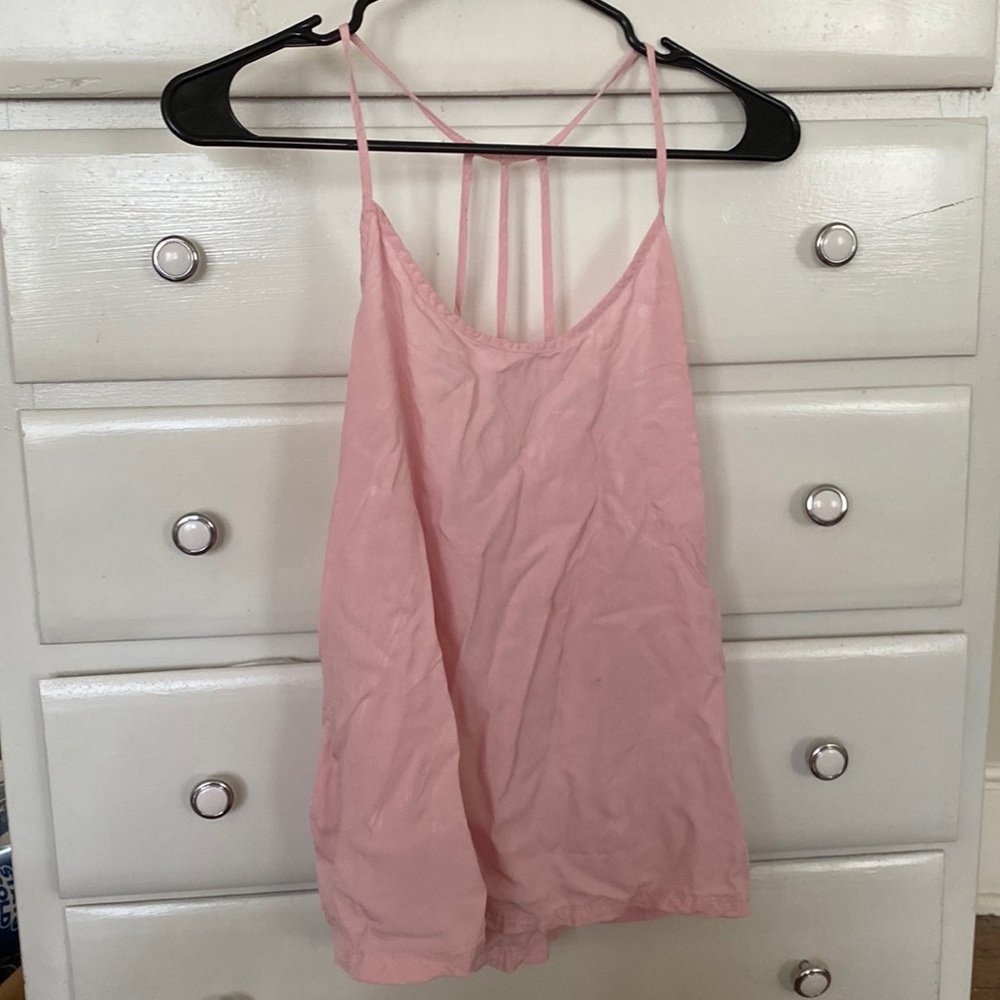 pink no boundaries tank size Large